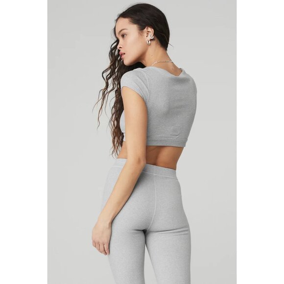 Alo Yoga Blissful Henley Bra Top - Picture 2 of 11